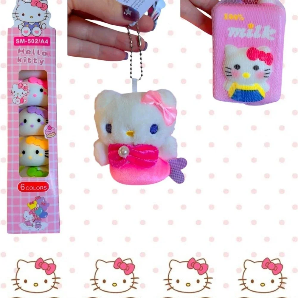 Y2K PINK COQUETTE HELLO KITTY ACCESSORIES STATIONARY LOT NEW
